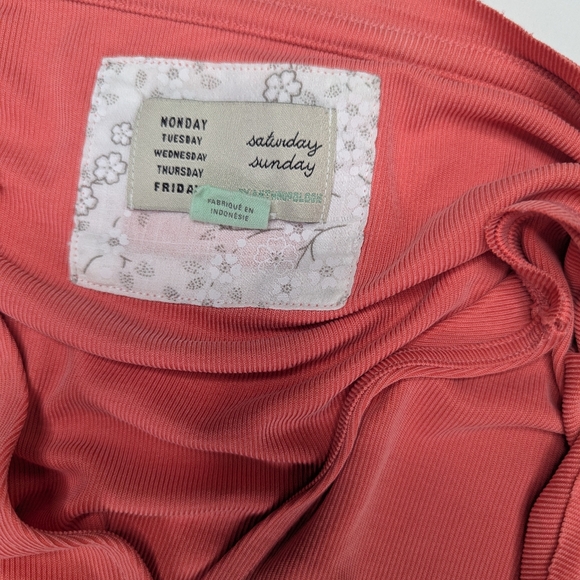 ANTHROPOLOGIE Saturday Sunday Ribbed Wrap Top Sz M - Picture 13 of 14